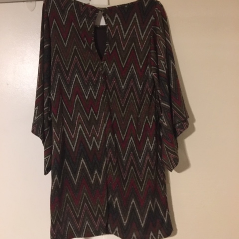 Fall Color Chevron Dress - Picture 5 of 6